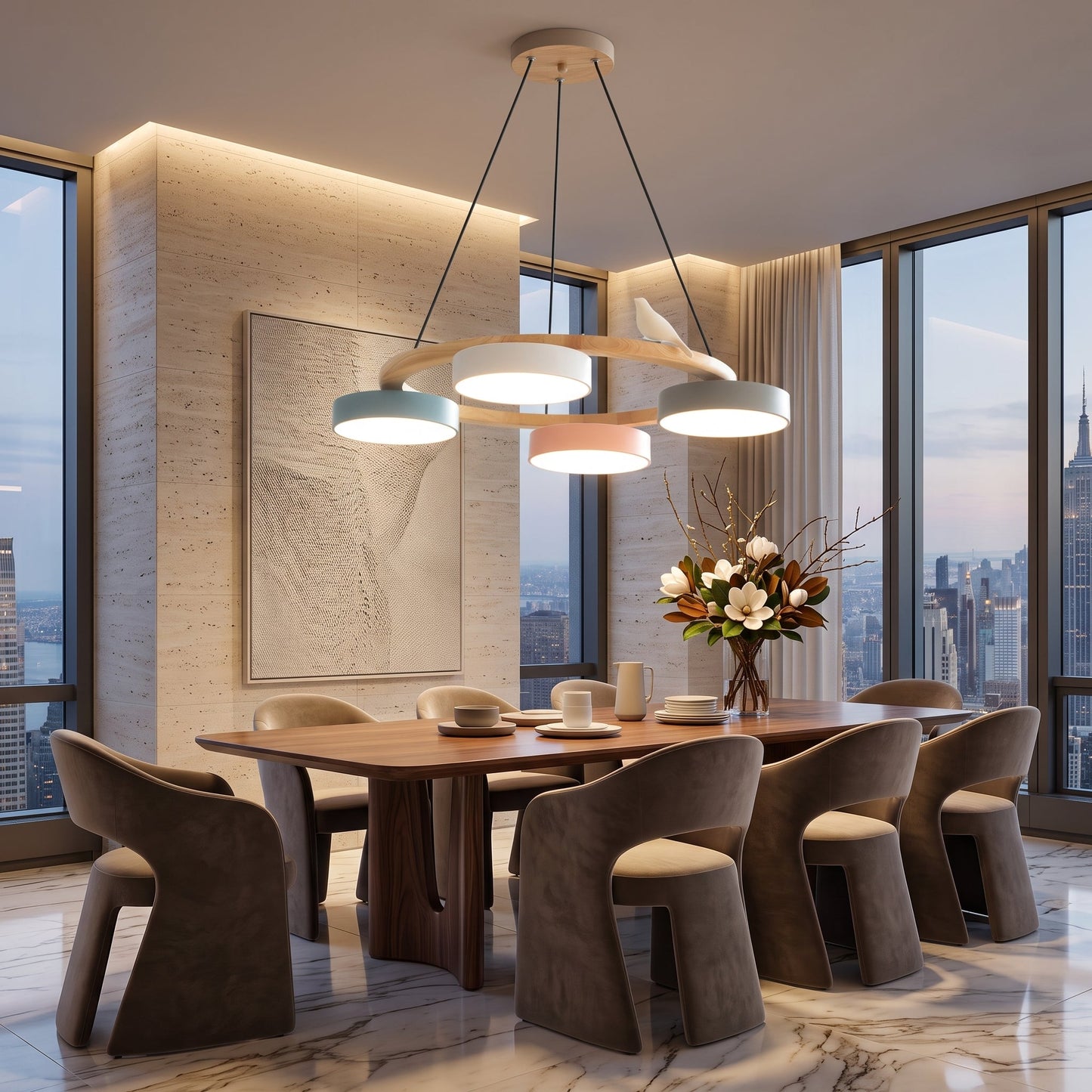 Lampada Sospensione LED Bauhaus Colorata Design Artistico | Valloro