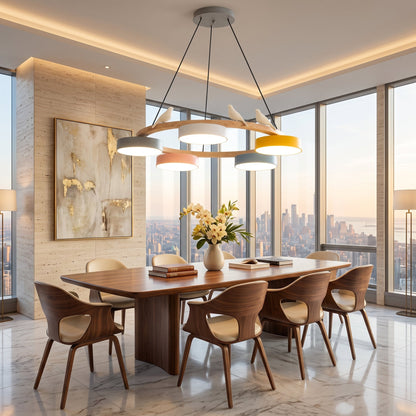 Lampada Sospensione LED Bauhaus Colorata Design Artistico | Valloro