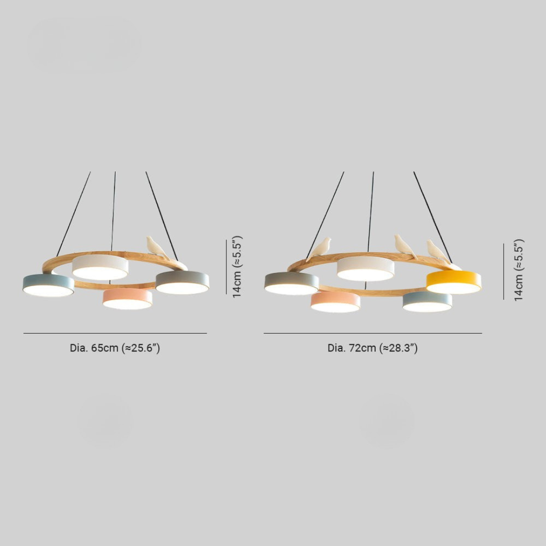 Lampada Sospensione LED Bauhaus Colorata Design Artistico | Valloro