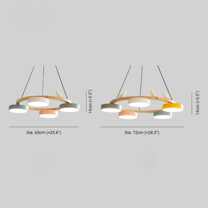 Lampada Sospensione LED Bauhaus Colorata Design Artistico | Valloro