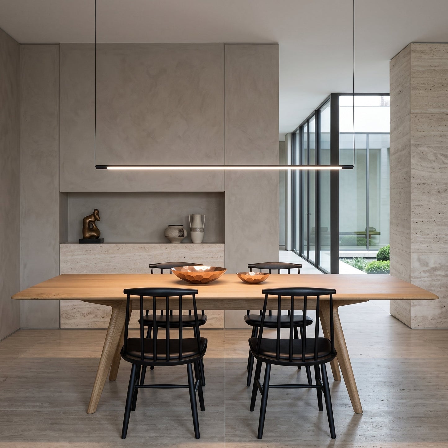 Lampada a Sospensione LED Lineare Minimalista Moderna | Lumivento