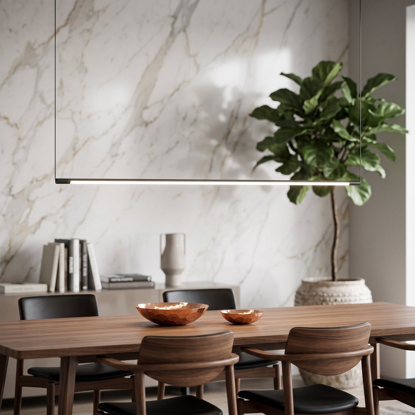 Lampada a Sospensione LED Lineare Minimalista Moderna | Lumivento