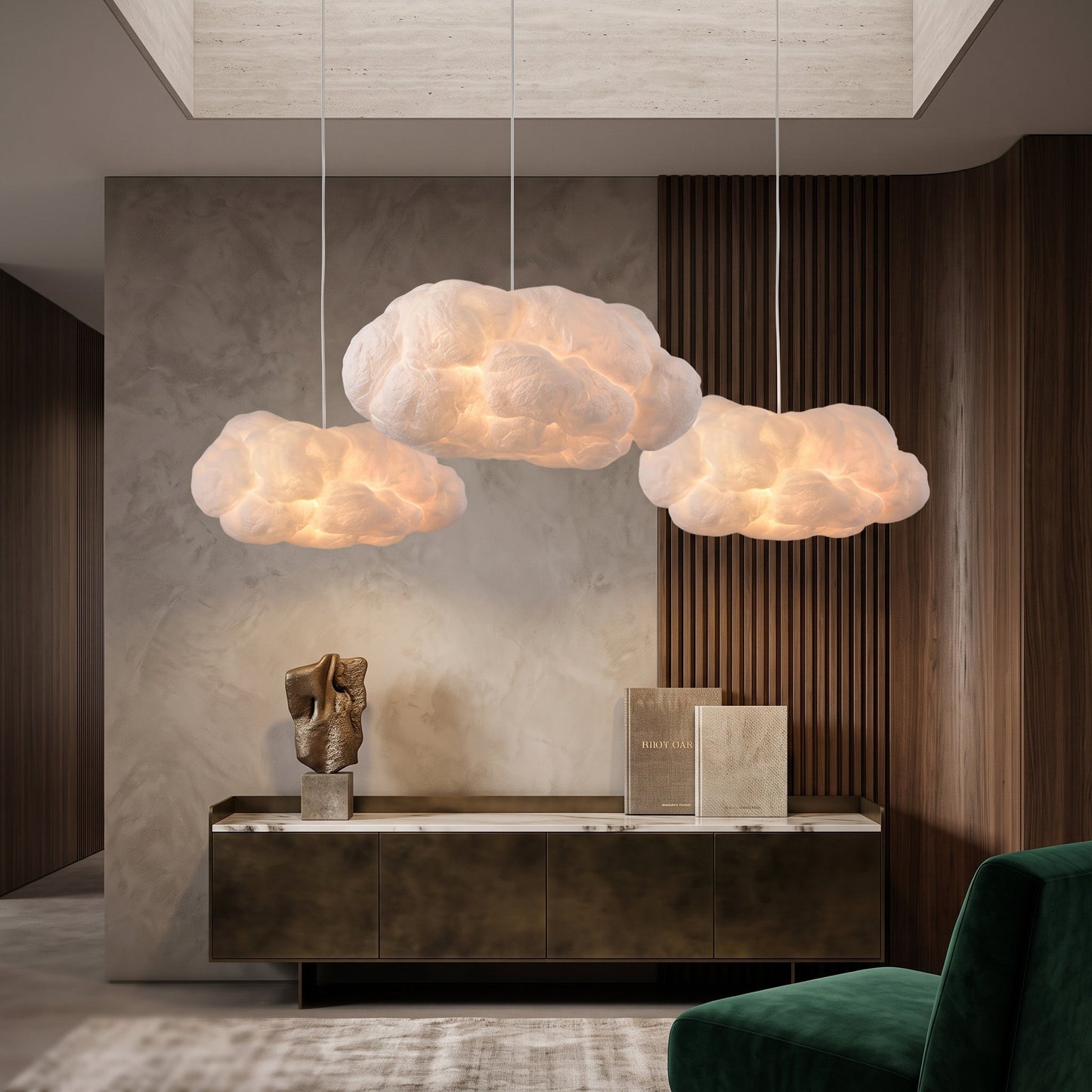 Lampada a Sospensione LED Nuvola con Effetto Luce Morbida | Lumivento