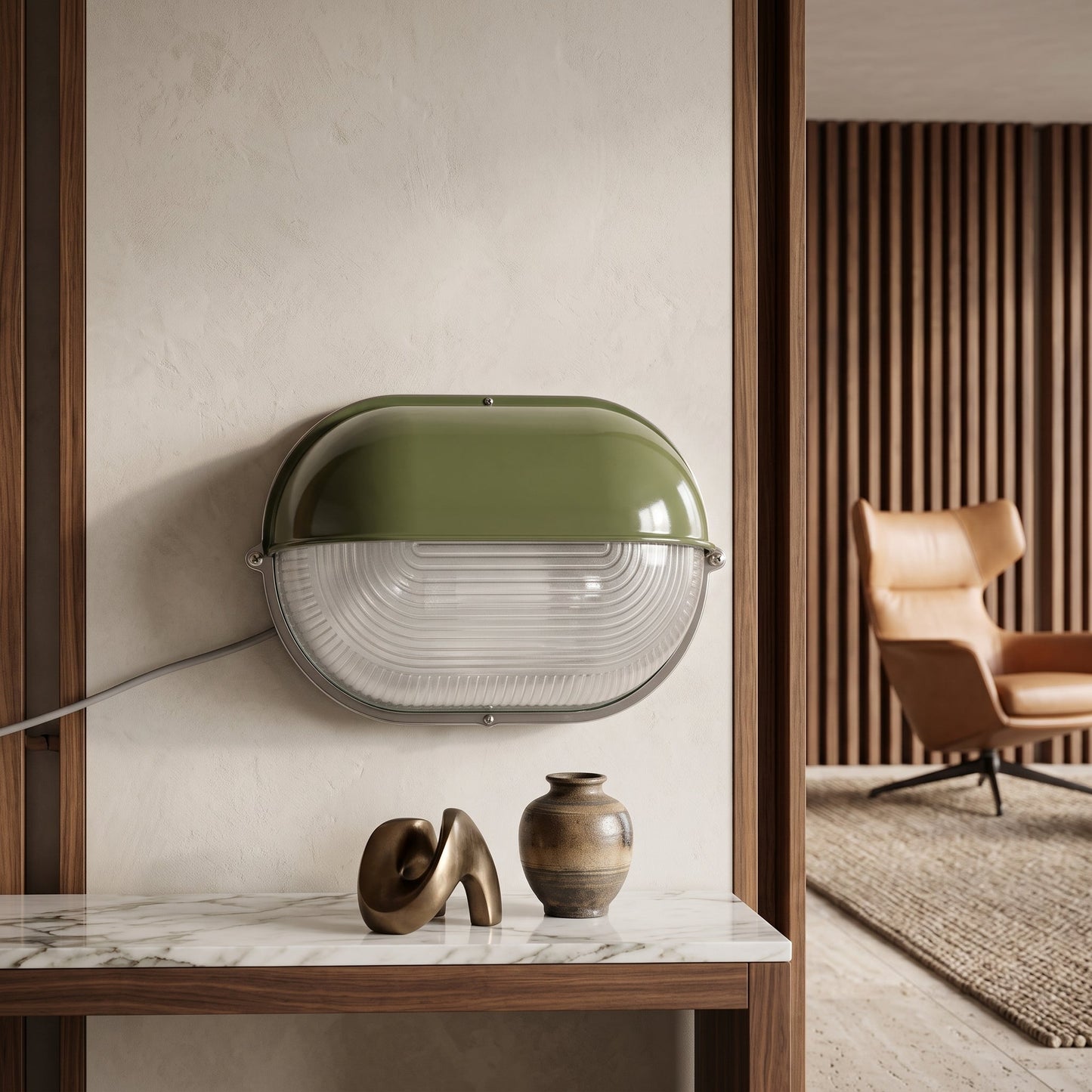Applique LED da Esterno Vintage Nero con Design Retrò in Vetro | Casaluce