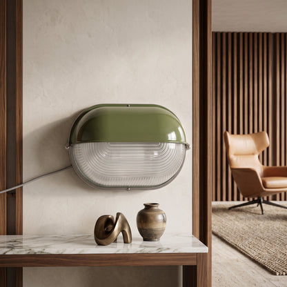 Applique LED da Esterno Vintage Nero con Design Retrò in Vetro | Casaluce