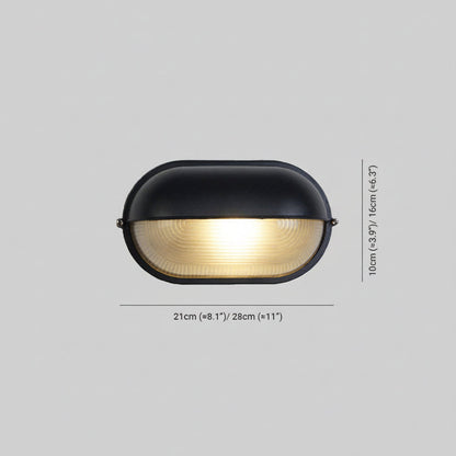 Applique LED da Esterno Vintage Nero con Design Retrò in Vetro | Casaluce