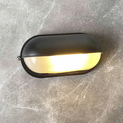 Applique LED da Esterno Vintage Nero con Design Retrò in Vetro | Casaluce