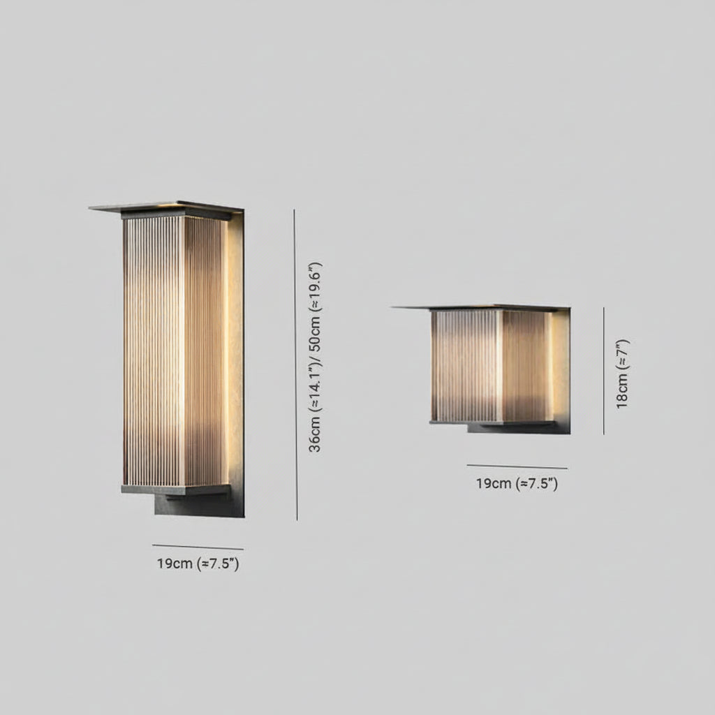 Lampada Parete Esterno LED Impermeabile Verticale | Fonteluce
