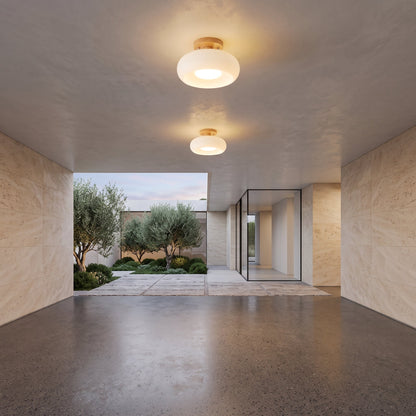 Lampada Sospensione Vetro Ambra LED Decorativa Elegante | Montebella