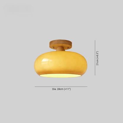 Lampada Sospensione Vetro Ambra LED Decorativa Elegante | Montebella