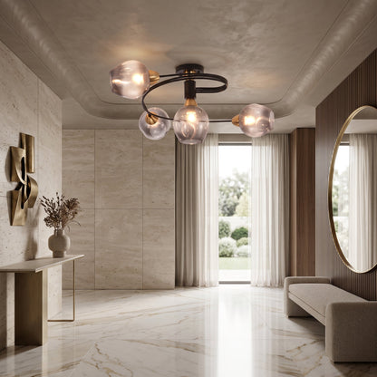 Lampadario Soffitto Sfere Vetro Moderno Elegante LED | Lucemare