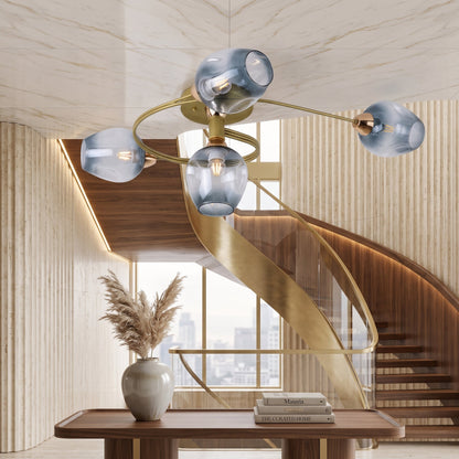 Lampadario Soffitto Sfere Vetro Moderno Elegante LED | Lucemare