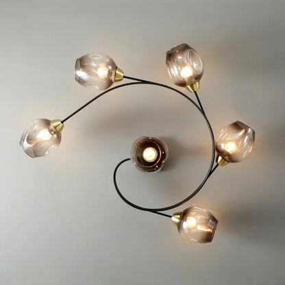 Lampadario Soffitto Sfere Vetro Moderno Elegante LED | Lucemare