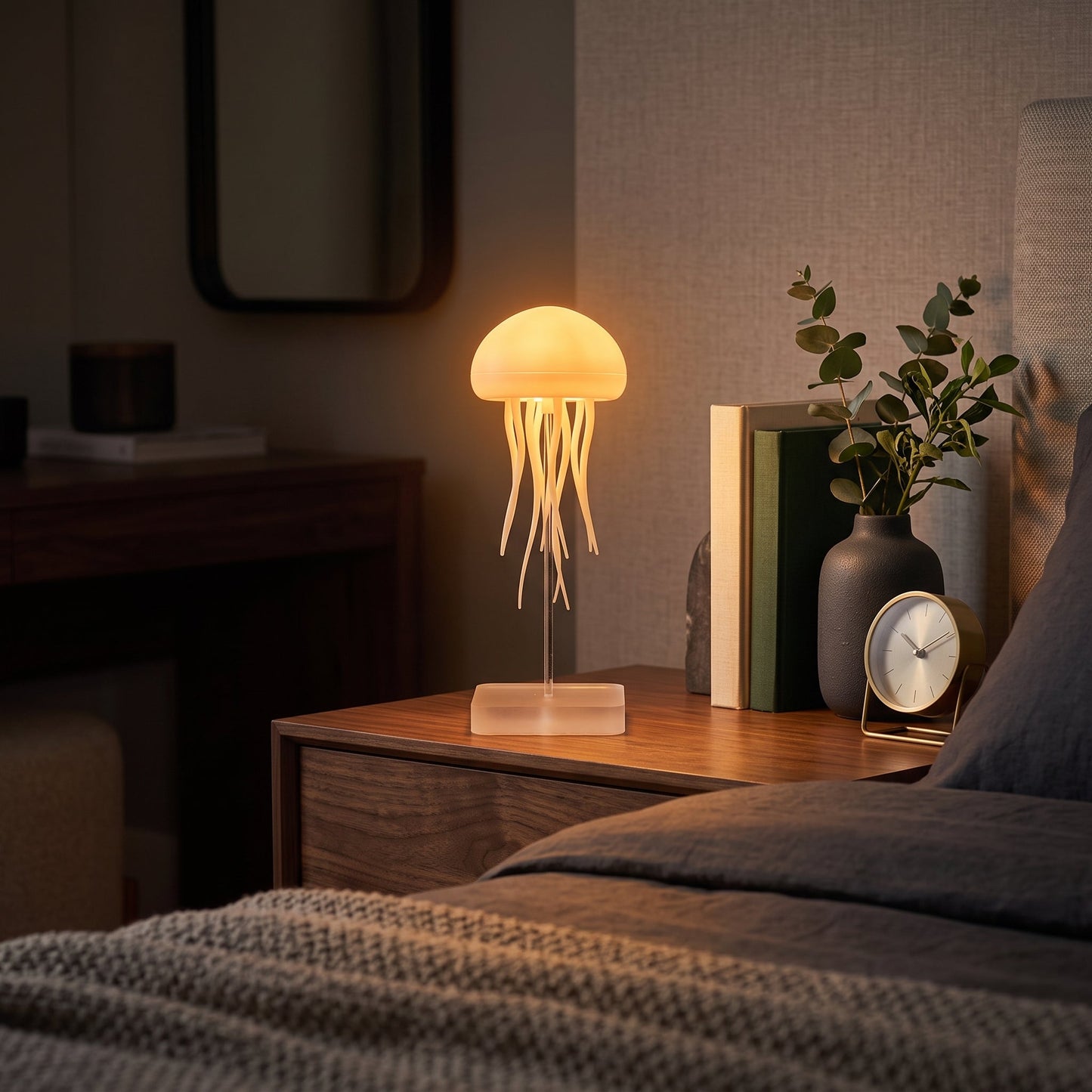 Lampada Notturna LED Medusa Controllo Vocale | Medusia