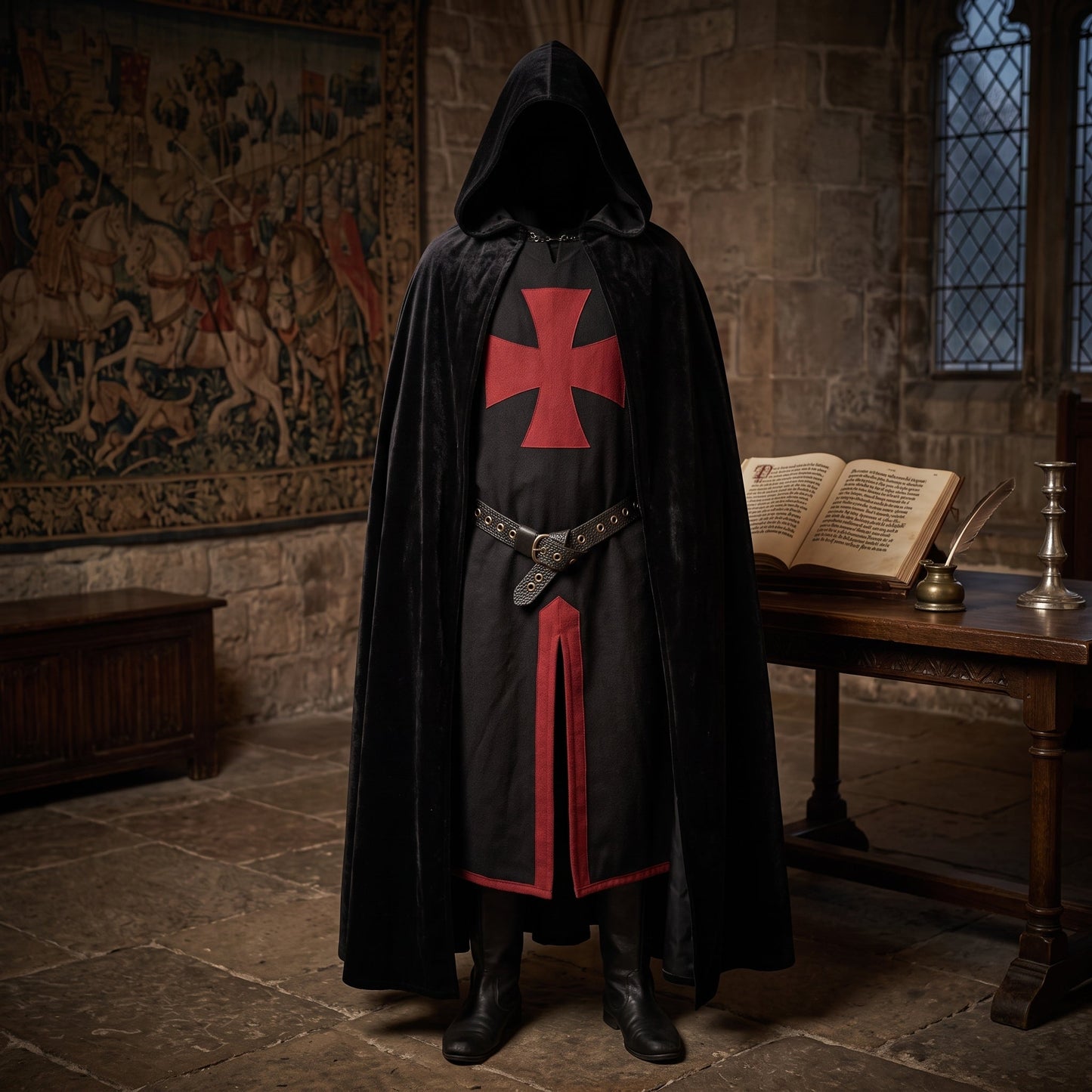 Mantello Medievale Con Cappuccio Per Cosplay Storico | Fontebella