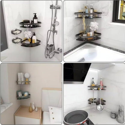 Mensola Angolare Doccia Parete Portaoggetti Bagno | Orvexa
