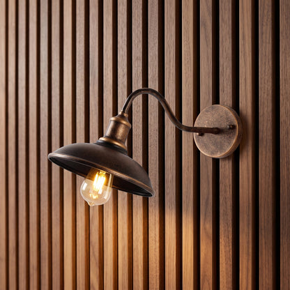 Lanterna LED da Parete Esterna con Struttura Curva | Lucesole