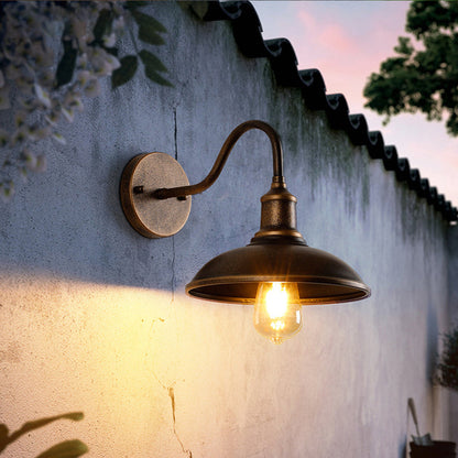 Lanterna LED da Parete Esterna con Struttura Curva | Lucesole