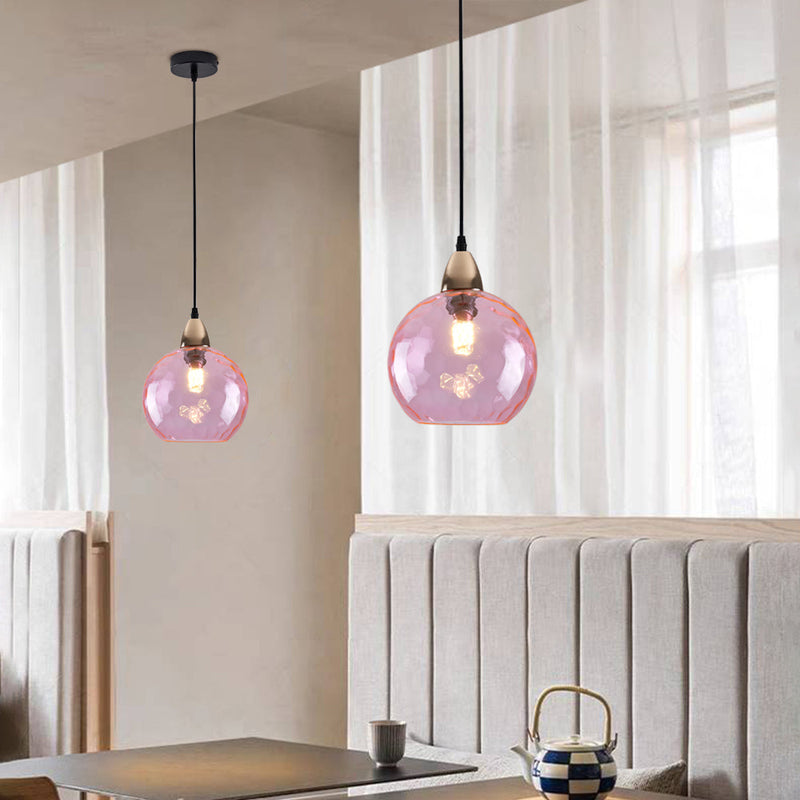 Lampada a Sospensione in Vetro Ondulato Effetto Acqua | Pietravento