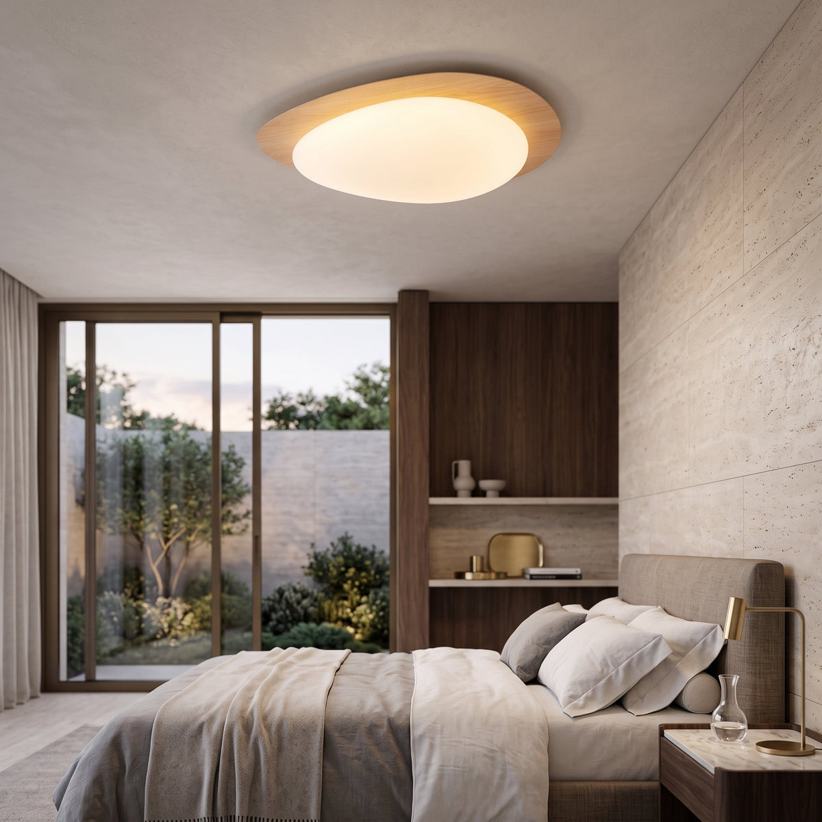 Lampada LED a Forma di Ciottolo da Soffitto | Casafiaba
