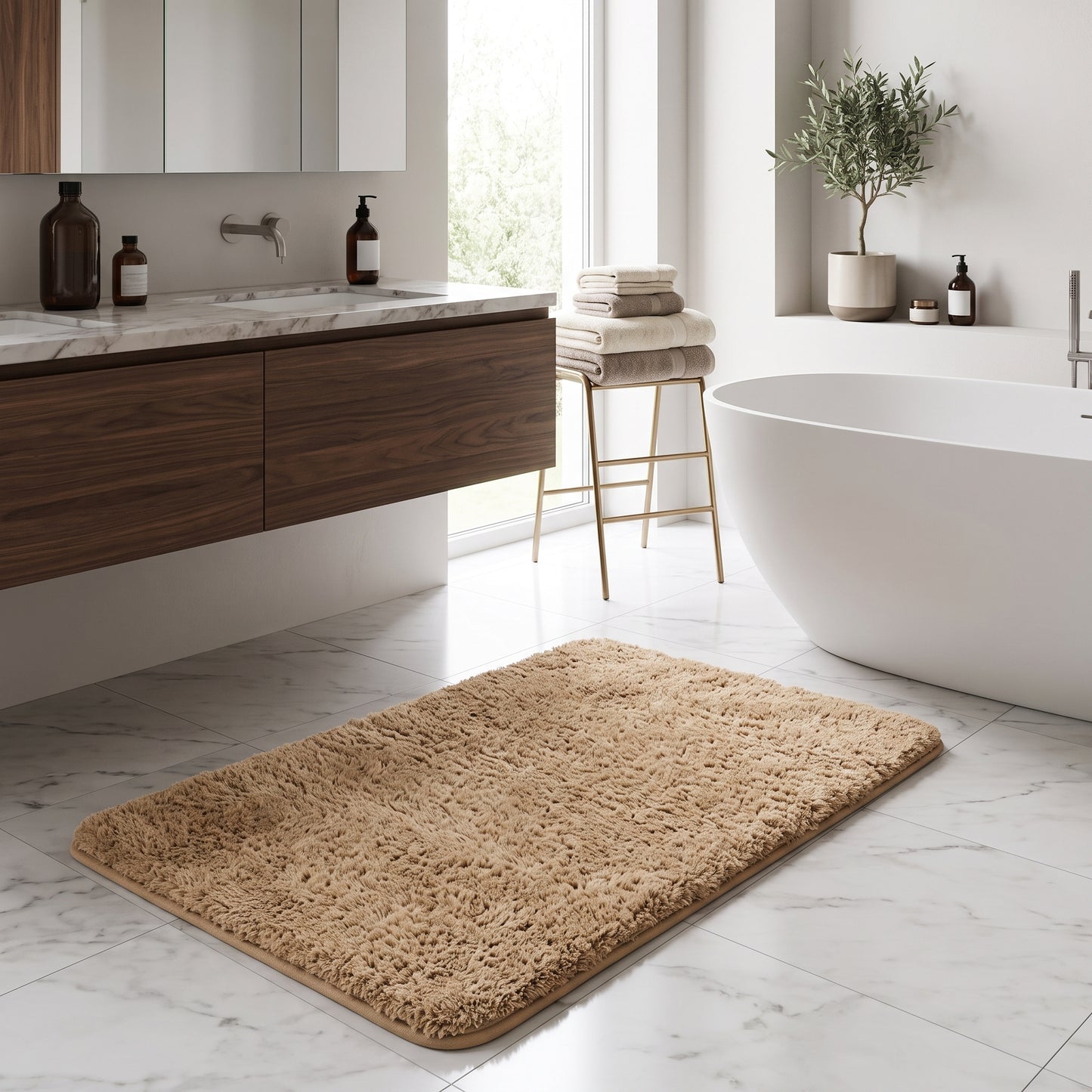 Tappetino Bagno Assorbente Antiscivolo Pelo Lungo | Softelle