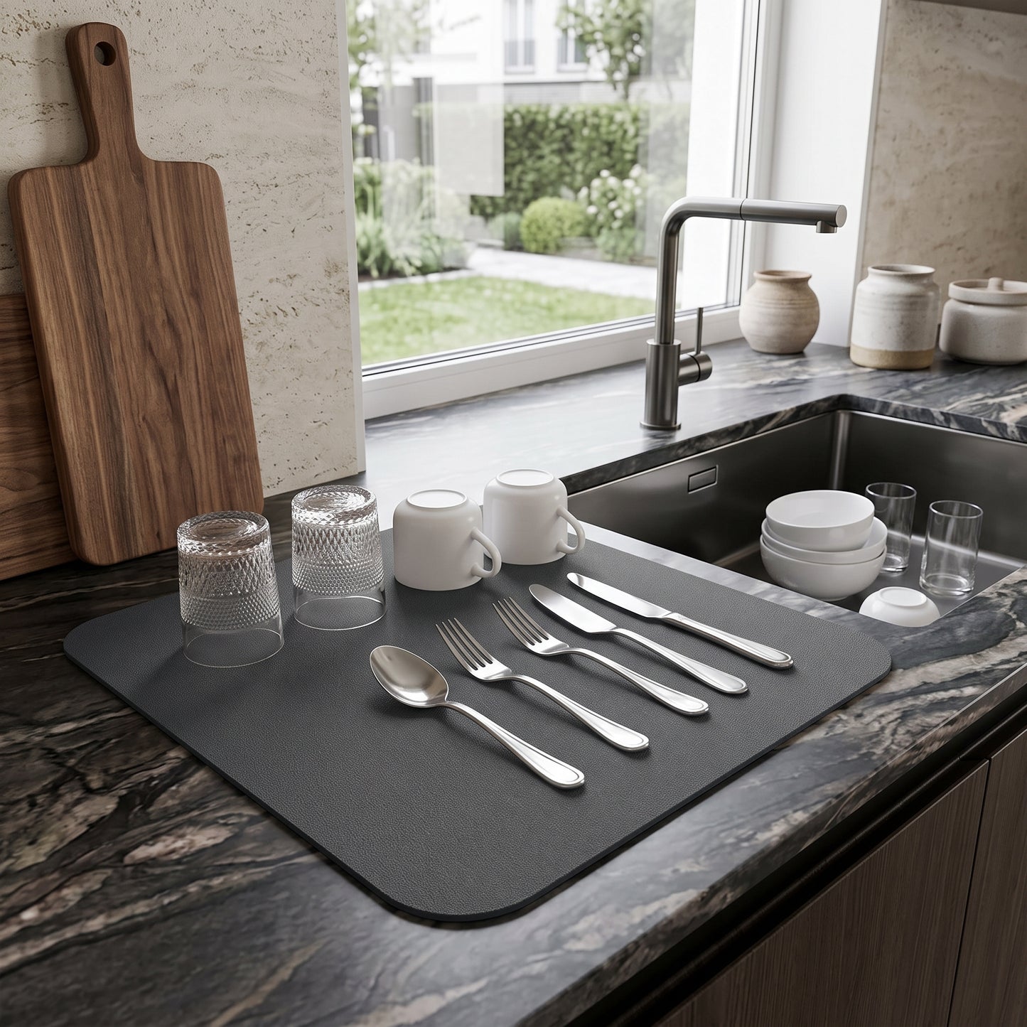 Tappetino Asciugapiatti Assorbente Antiscivolo Cucina | Dryvora