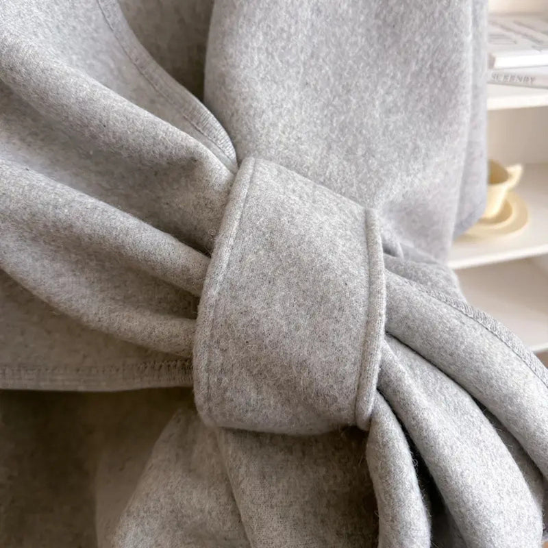 Poncho Scialle Invernale Double Face Donna | Veloura