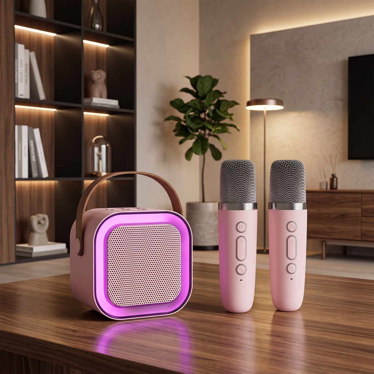 Karaoke Portatile con Microfoni Wireless e Altoparlante | Montevista