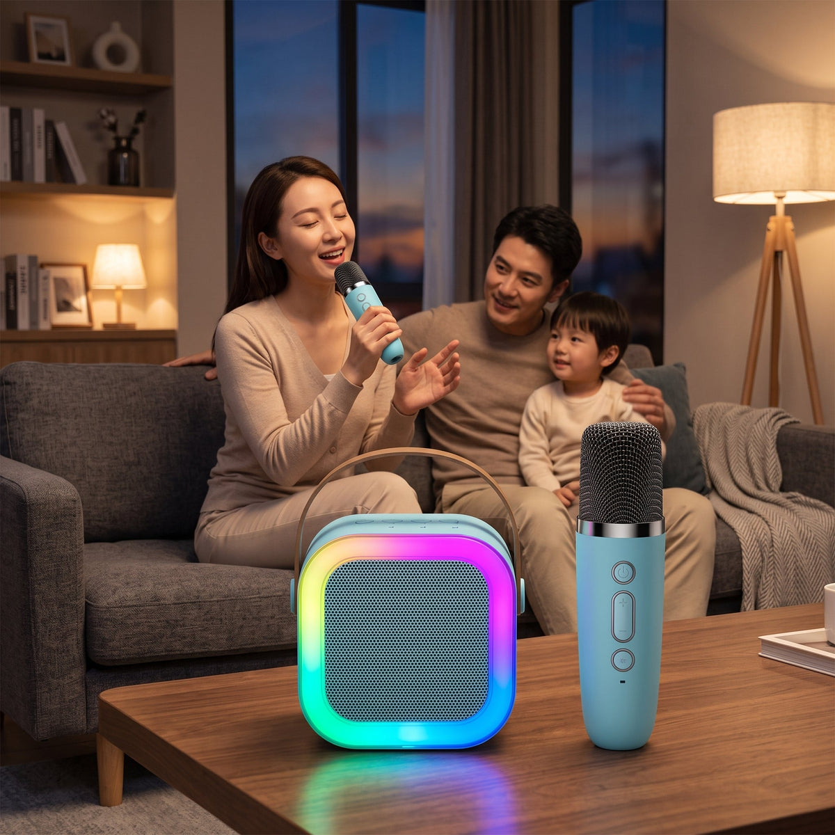 Karaoke Portatile con Microfoni Wireless e Altoparlante | Montevista