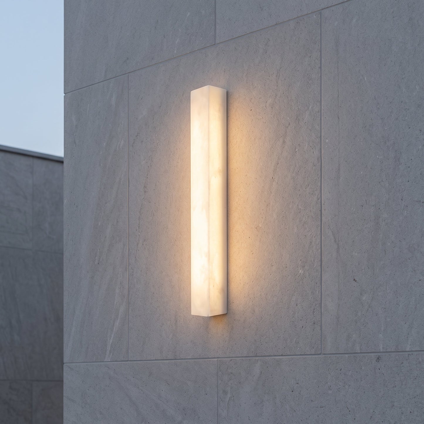 Modern Marble Rectangular LED Wall Light Fixture | Bellalago
