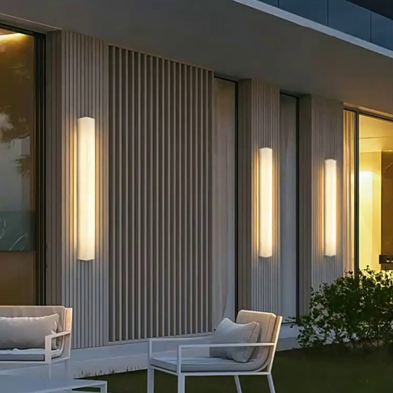 Modern Marble Rectangular LED Wall Light Fixture | Bellalago
