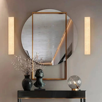 Modern Marble Rectangular LED Wall Light Fixture | Bellalago
