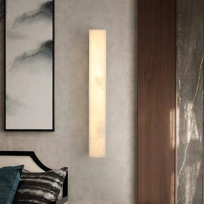 Modern Marble Rectangular LED Wall Light Fixture | Bellalago