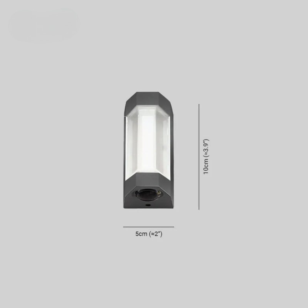 Lampada Parete LED Rettangolare Moderna Up Down Esterna | Casafiorella