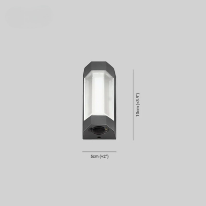 Lampada Parete LED Rettangolare Moderna Up Down Esterna | Casafiorella