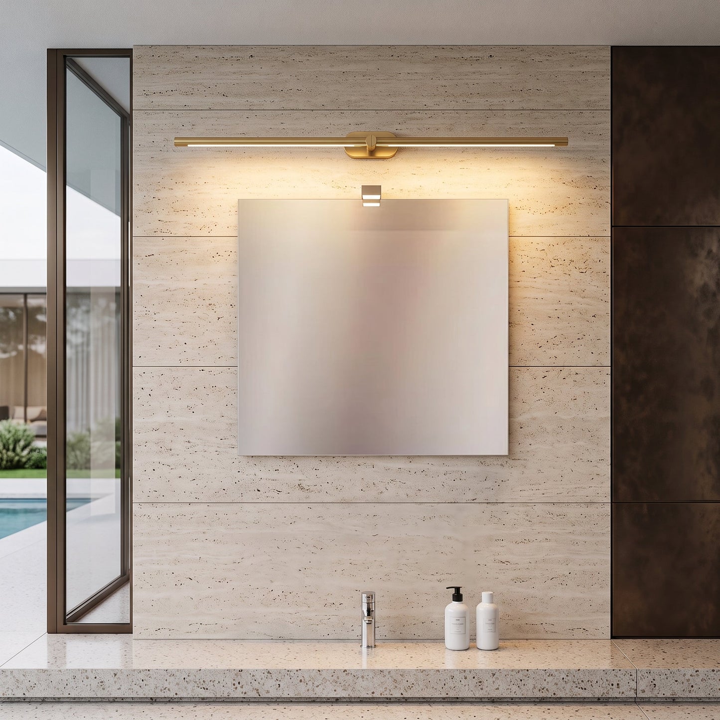 Lampada Parete LED Lineare Moderna per Specchio Bagno | Lucemora