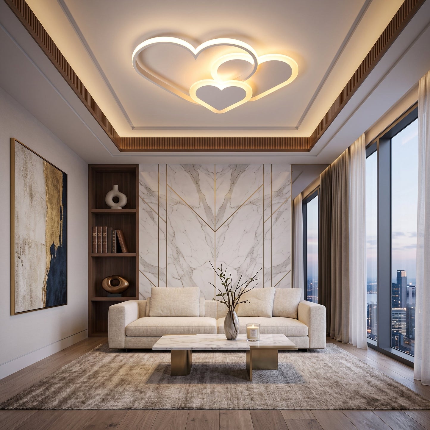 Lampada da Soffitto LED Nuvola Rosa Stelle Decorativa Bambini | Fontesole