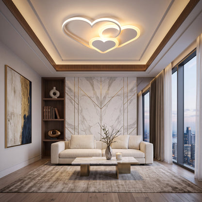 Lampada da Soffitto LED Nuvola Rosa Stelle Decorativa Bambini | Fontesole