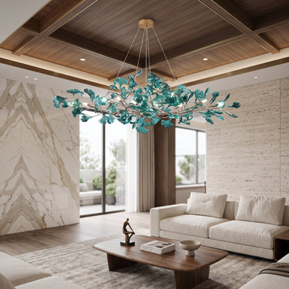 Botanical Leaf LED Branch Chandelier Light | Casadorata