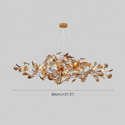 Botanical Leaf LED Branch Chandelier Light | Casadorata