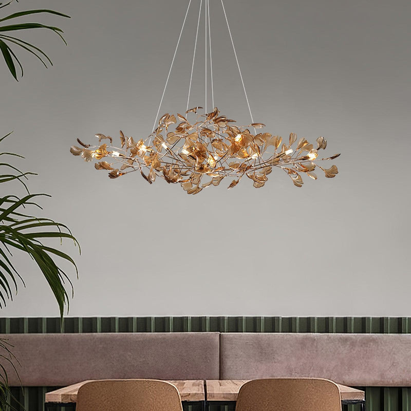 Botanical Leaf LED Branch Chandelier Light | Casadorata