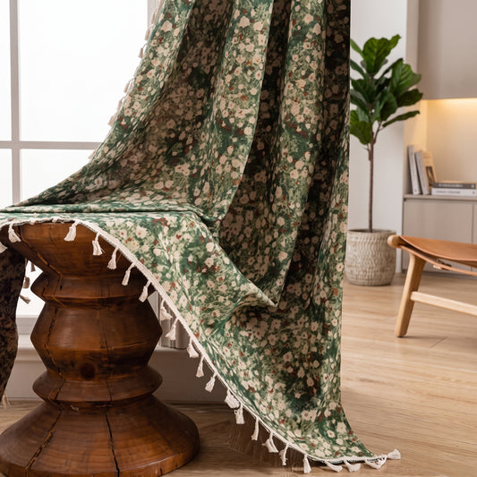 Tenda Floreale Oscurante con Motivo Botanico Classico | Fioravela