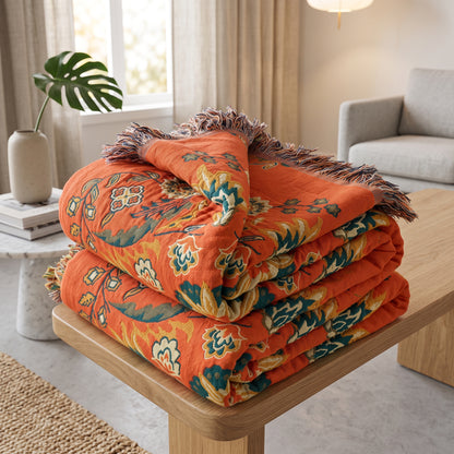 Coperta Reversibile Floreale per Divano e Letto | Fioramara