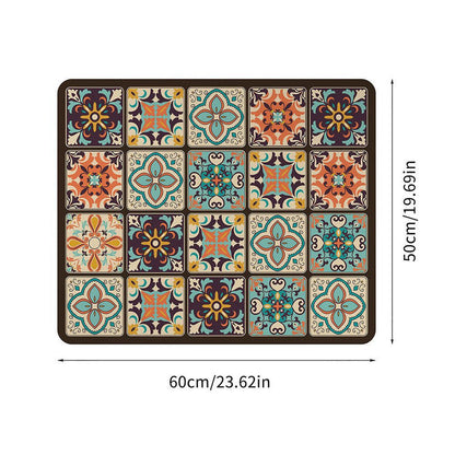 Tappetino Protettivo Decorativo per Lavatrice Stile Marocchino | Maiorica