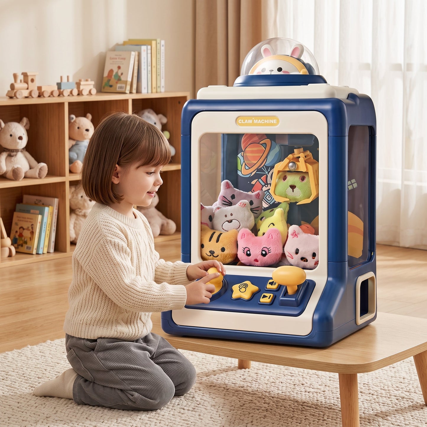 Macchina Artiglio Interattiva per Peluche con Suoni e Luci | Fioradimora