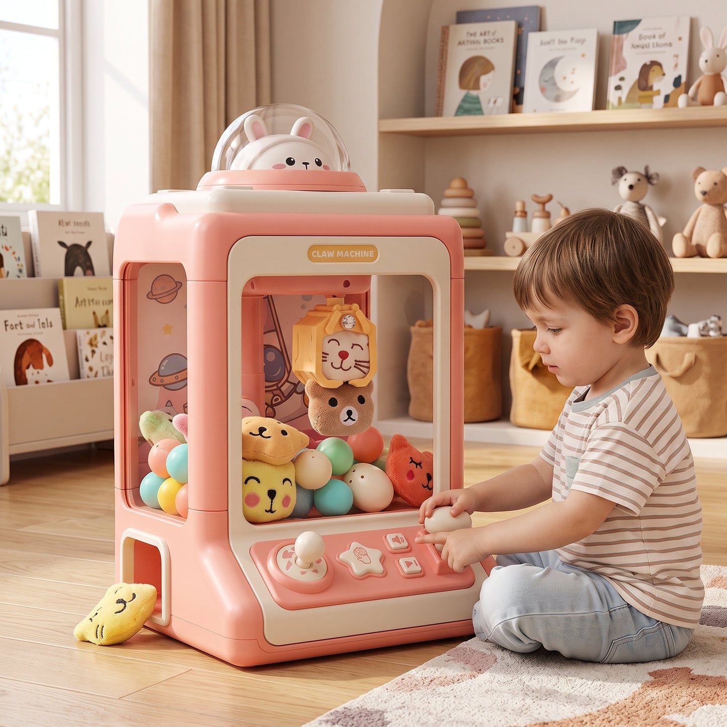 Macchina Artiglio Interattiva per Peluche con Suoni e Luci | Fioradimora
