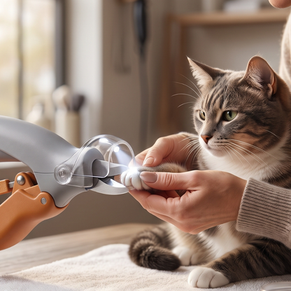 Tagliaunghie per Animali con Luce LED Integrata e Impugnatura Ergonomica | Bellacolina