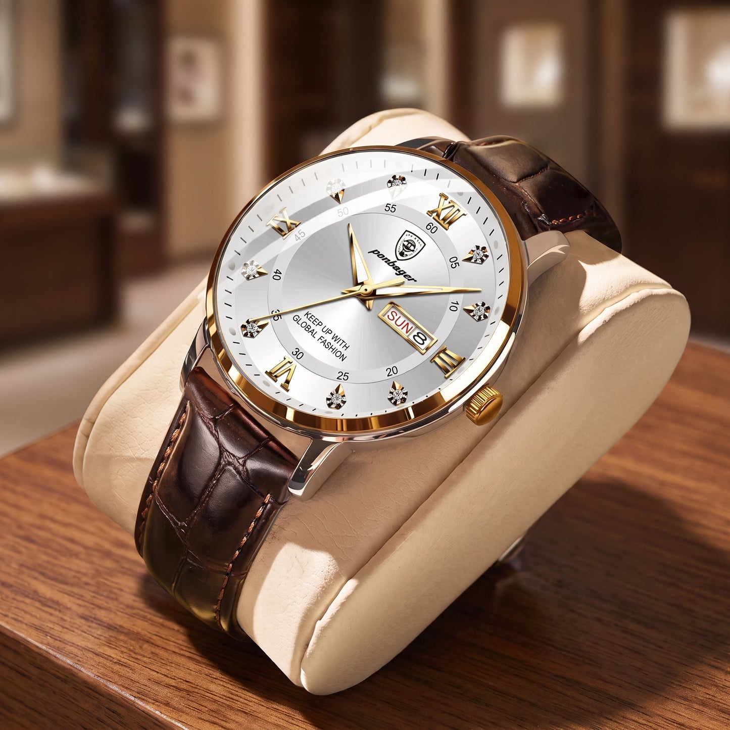Stile Sportivo con Movimento al Quarzo e Display Data Orologio da Uomo | Czasomir