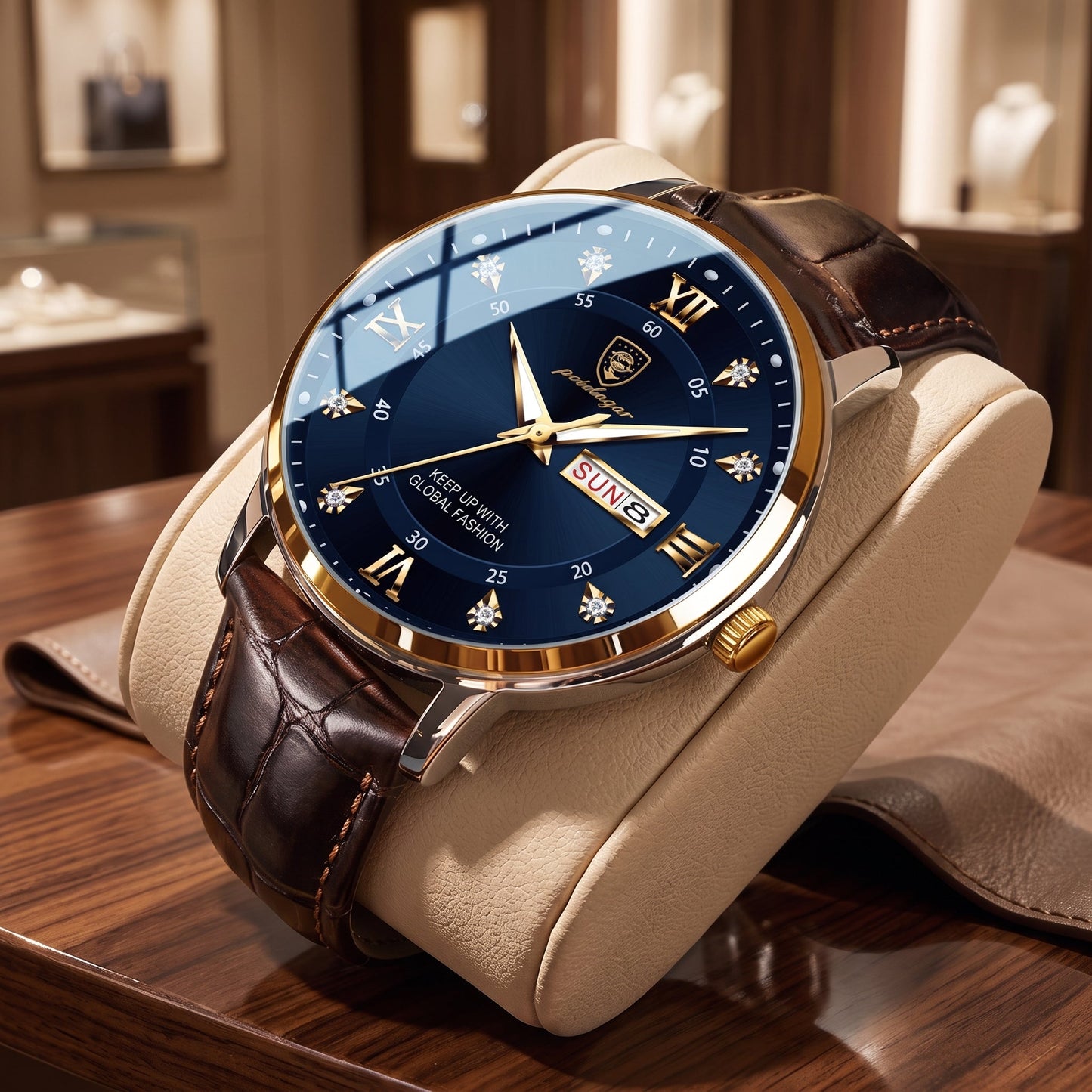 Stile Sportivo con Movimento al Quarzo e Display Data Orologio da Uomo | Czasomir