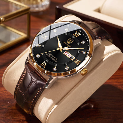 Stile Sportivo con Movimento al Quarzo e Display Data Orologio da Uomo | Czasomir